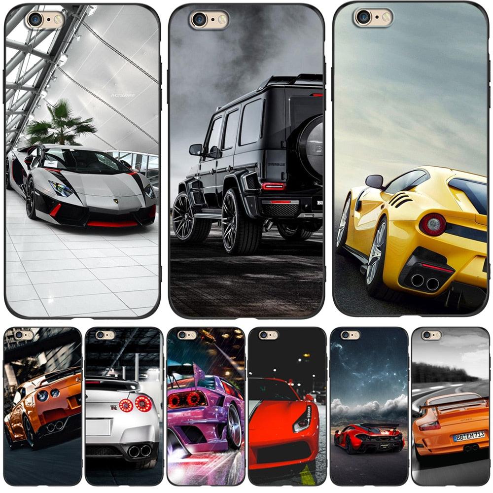 Cute Cover Soft Silicone Print Cars Print Phone Case For Iphone 5s 5 S Se 2016 4.0