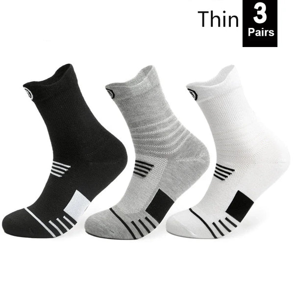Cushioned Sports Compression Socks for Basketball and Running
