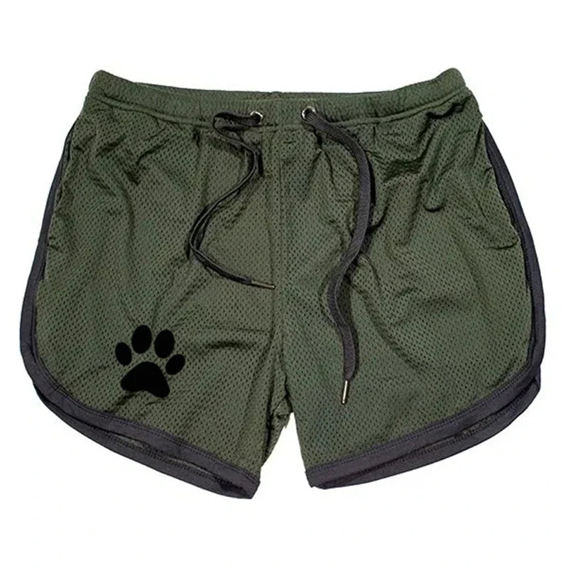Summer fitness shorts Loose running shorts Men's jogging sports Breathable mesh shorts Thin trend men's three-quarter pants