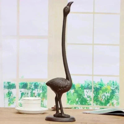 Vertical Giraffe Tissue Holders European Style Creative Cast Iron Handicraft Roll Paper Holder Kitchen Paper Home Storage Rack