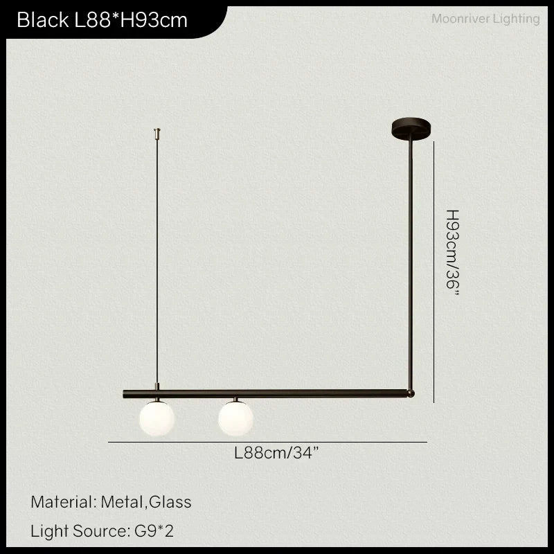 Modern Linear Hanging Chandelier