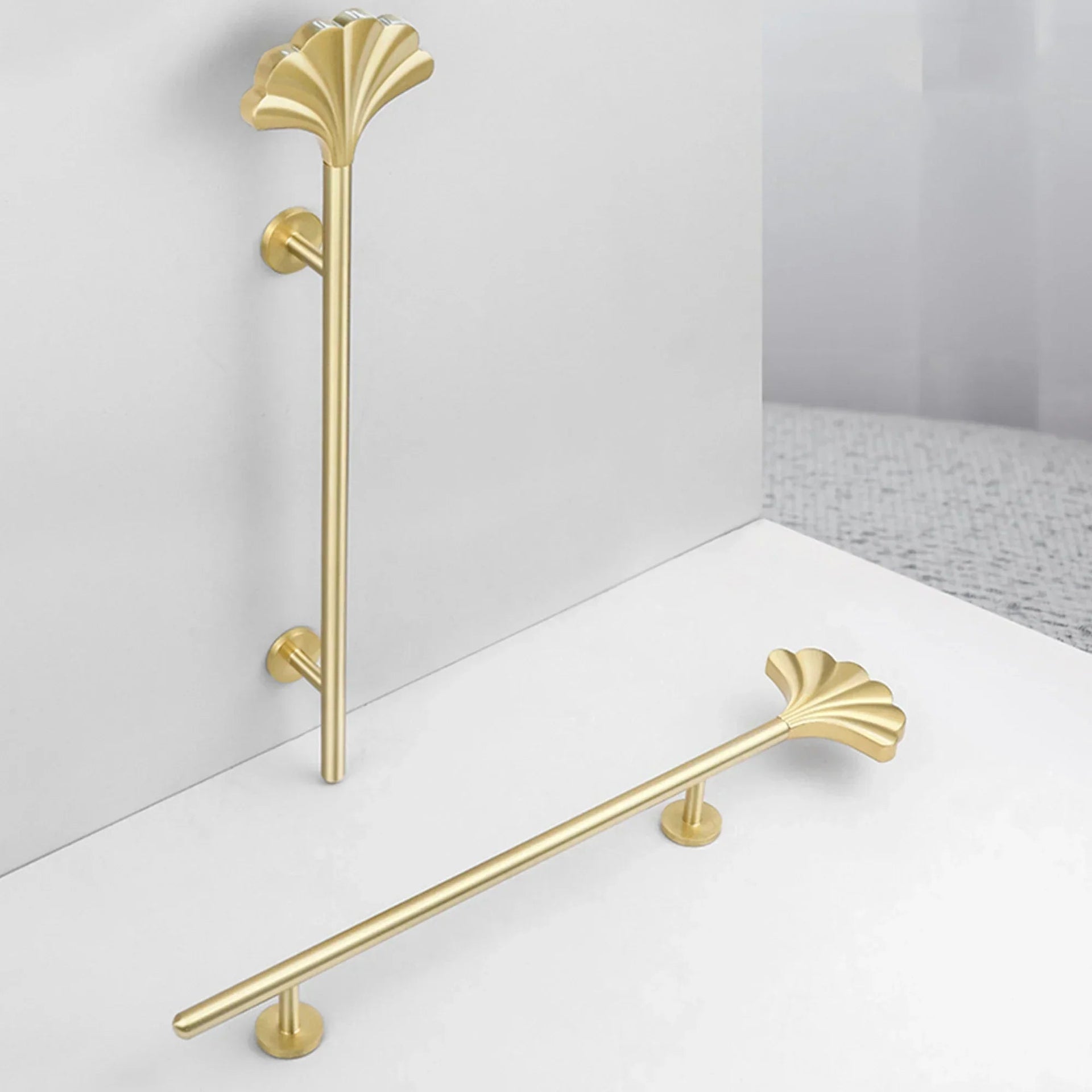 1PC Solid Brass Ginkgo Leaf Handle – Elegant Gold Furniture Knob for Cabinets, Wardrobes, and Cupboards Dlight Decor