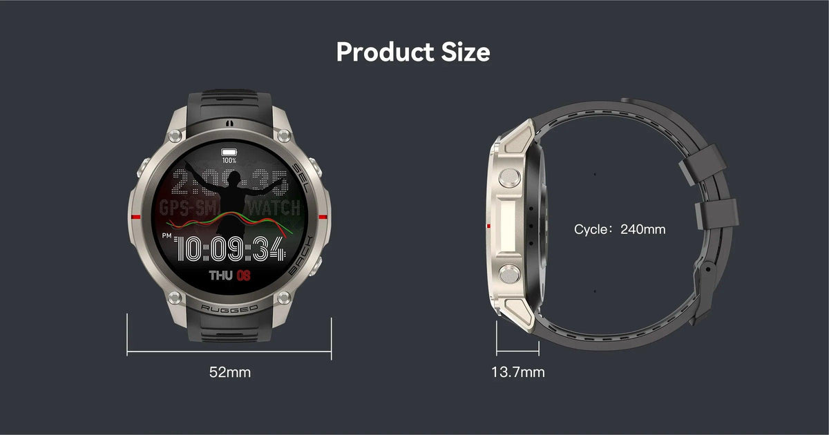 2026 Military Satellite Offline Map GPS Smart Watch Men 1.43''AMOLED Bluetooth Call Compass 5ATM Waterproof 170+Sport Smartwatch