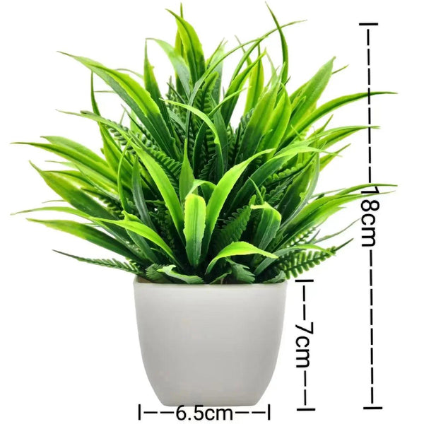 Artificial Plants with Plastic Pots for Home Decor