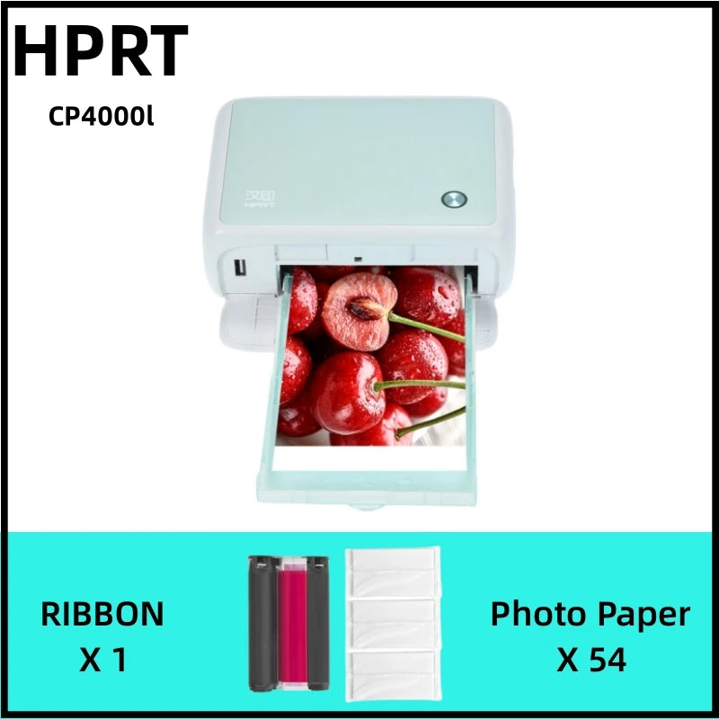 Hprt Cp4000l 4x6 Inch 300dpi Portable Full Color Photo Printer Mini Househeld Thermal Sublimation