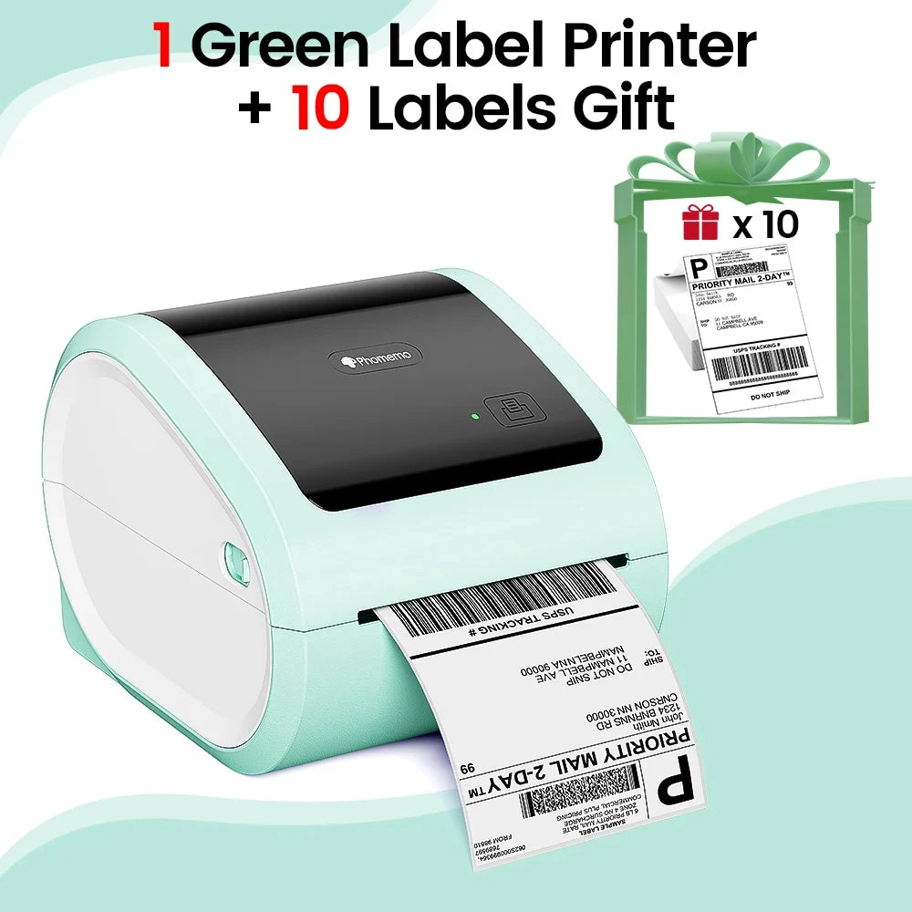 100x150mm Wireless Shipping Label Printer Wireless Thermal Label Printer for Small Shipping Business Packages 4x6