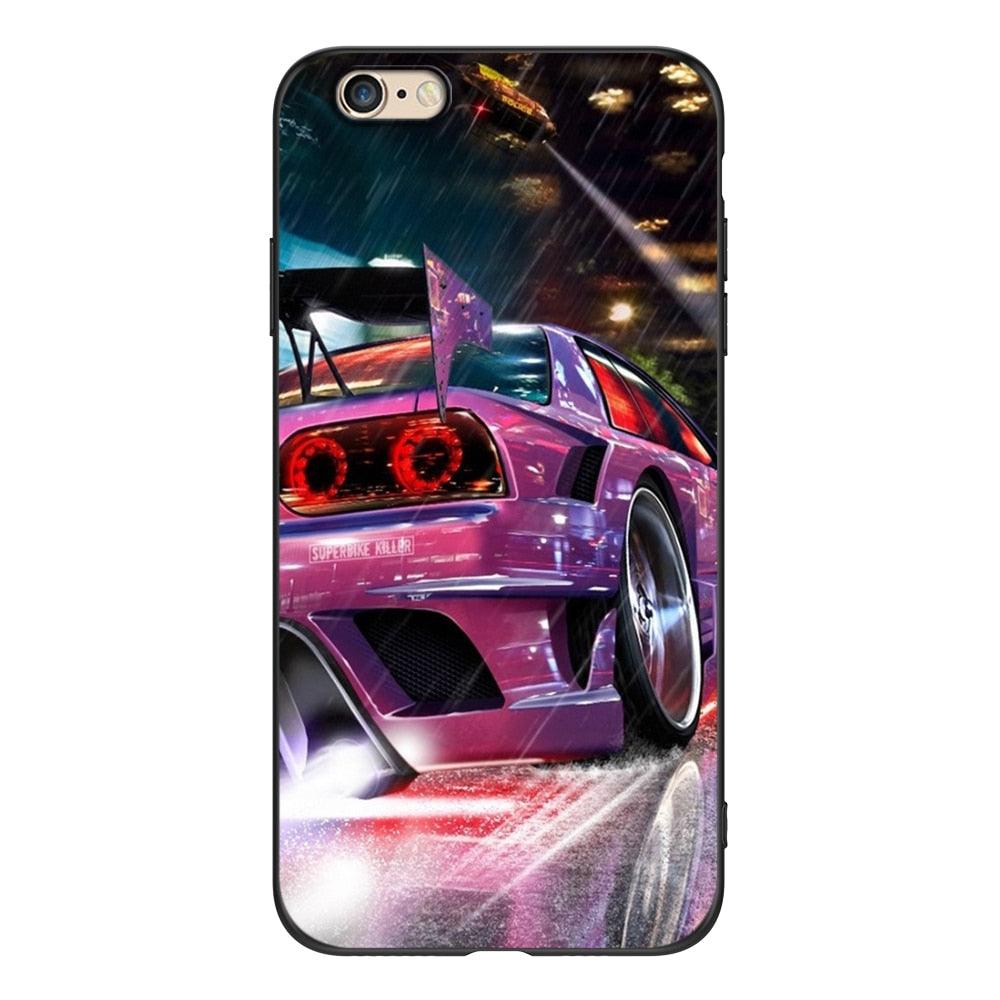 Cute Cover Soft Silicone Print Cars Print Phone Case For Iphone 5s 5 S Se 2016 4.0