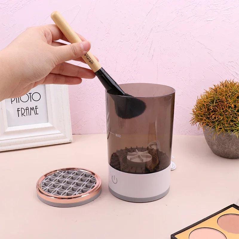 Women Eye Shadow Brush Cleaning Tool Portable Electric Makeup Brush Cleaner Machine With USB Charging Automatic Cosmetic Brush - Gifts for You 'n Me