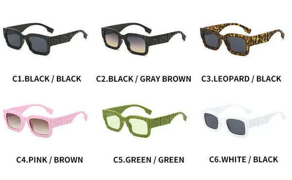 Luxury Brand Designer Square Sunglasses