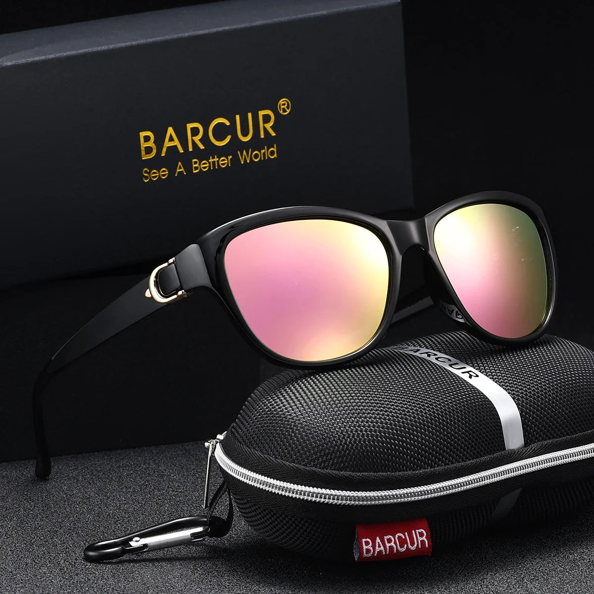BARCUR Polarized Men’s Fashion Sunglasses – Elliptical Gradient TAC Lens with UV400 Protection – Lightweight Stainless Steel Frame Stylish Summer Eyewear for Travel Driving & Outdoor Gift Occasions