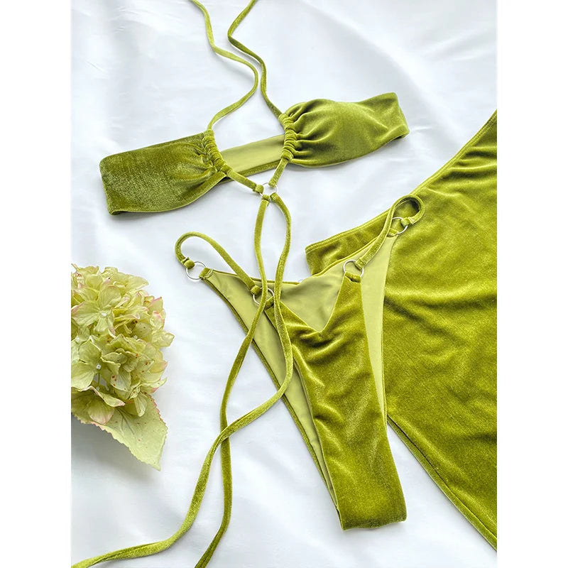 Raw kut Three piece swimsuit - Sexikinis Swim
