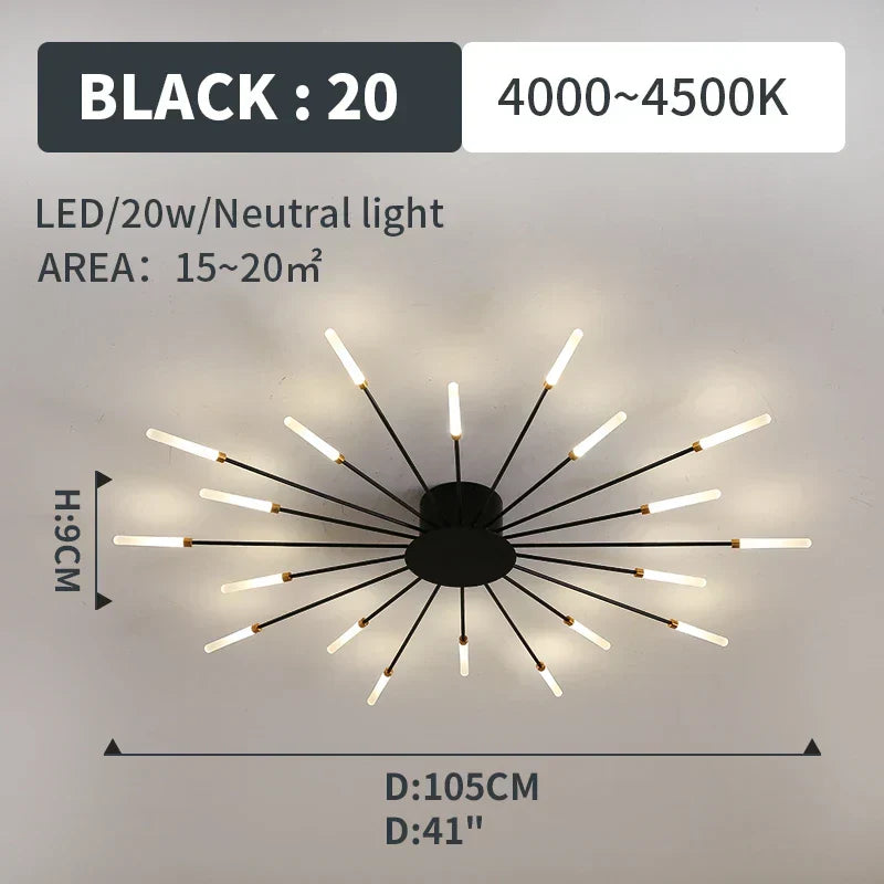 LED Fireworks Pendant Lamp