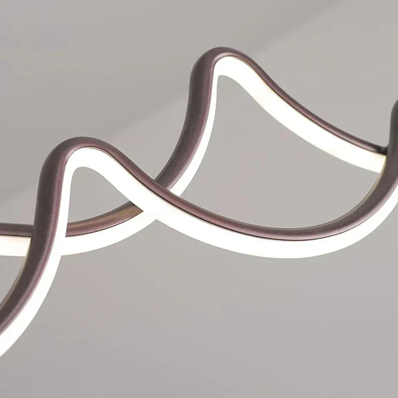 Silver Linear Pendant Lamp