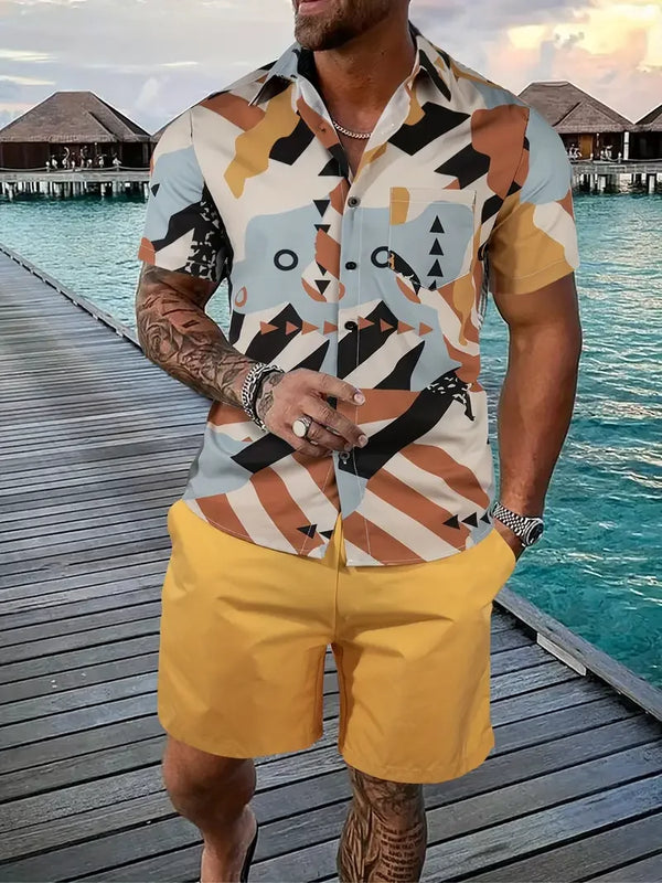 Men streetwear two piece Beach set - Sexikinis Swim