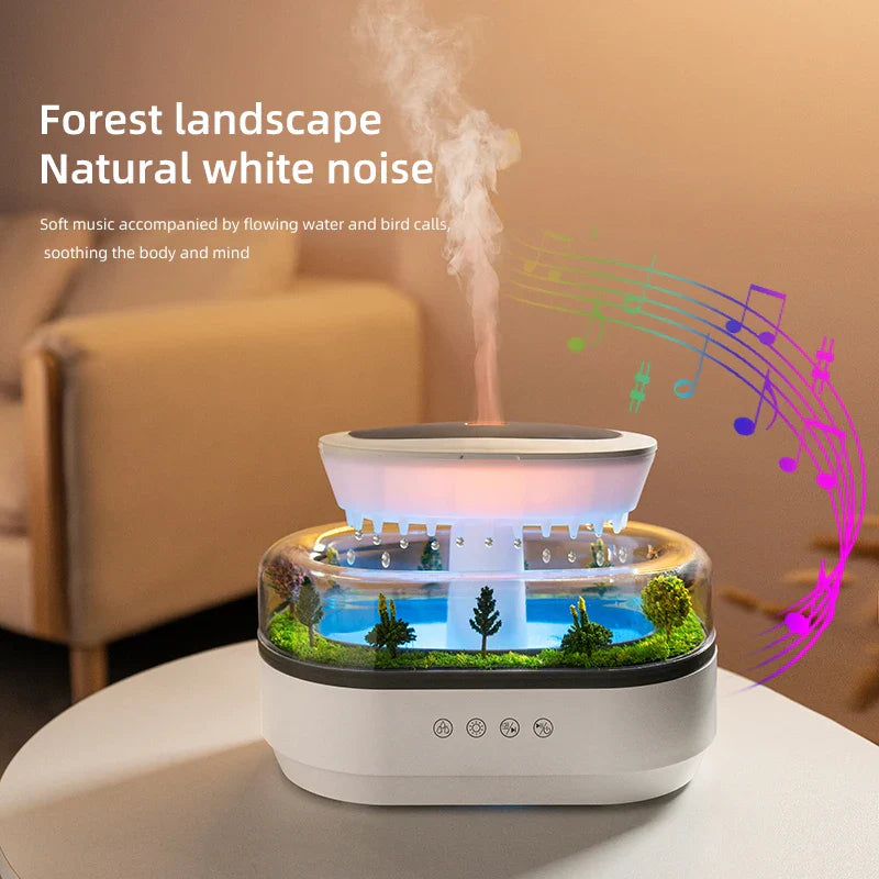 Raindrop Wellness Humidifier with LED & White Noise GOODSPHORIA.COM