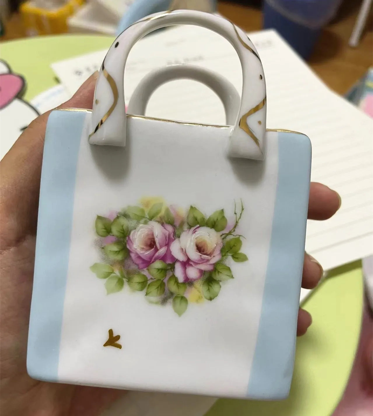 Resin Flower Jewelry Storage Box Vase Flower Basket  Jewelry Case Storage Jewelry Organizer Display Home Decor Ornament