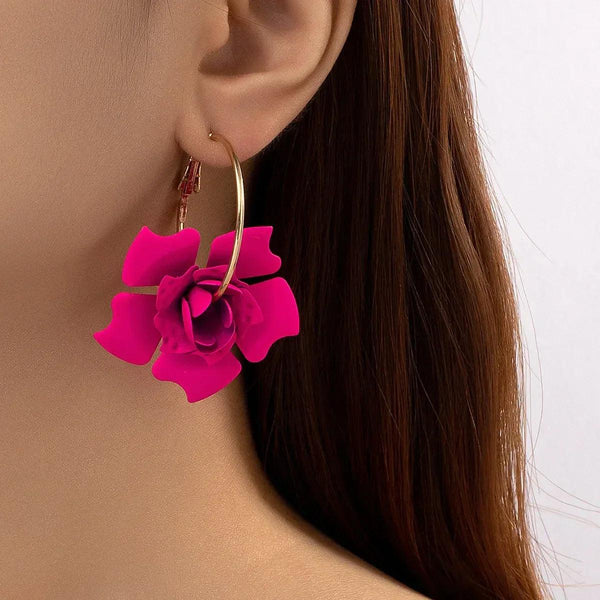 Big Flower Drop Earrings - Sexikinis Swim - Gifts for You 'n Me