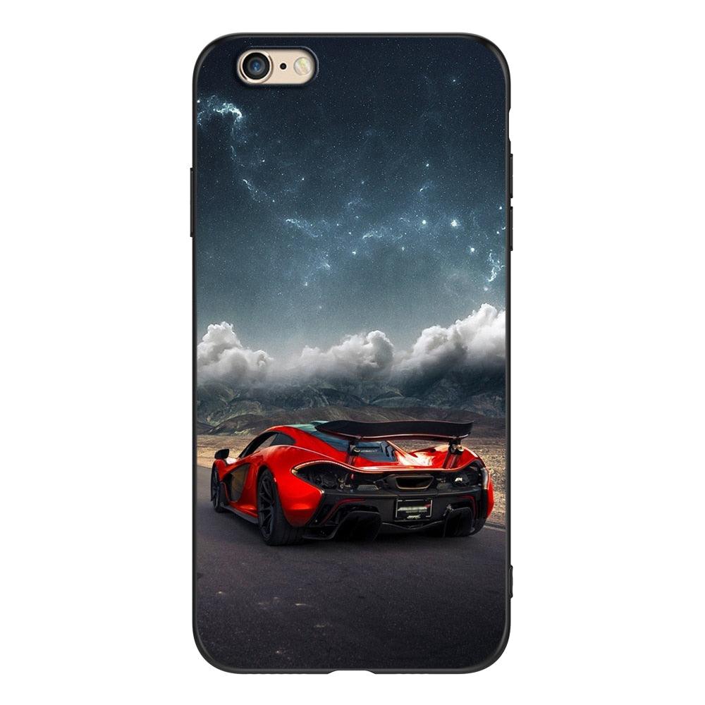 Cute Cover Soft Silicone Print Cars Print Phone Case For Iphone 5s 5 S Se 2016 4.0
