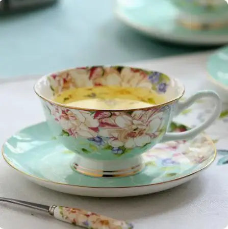 220ML, fine bone china vintage tea cup set, craft tea cup with saucer, porcelain coffee cup, cafeteira porcelain cup and saucer