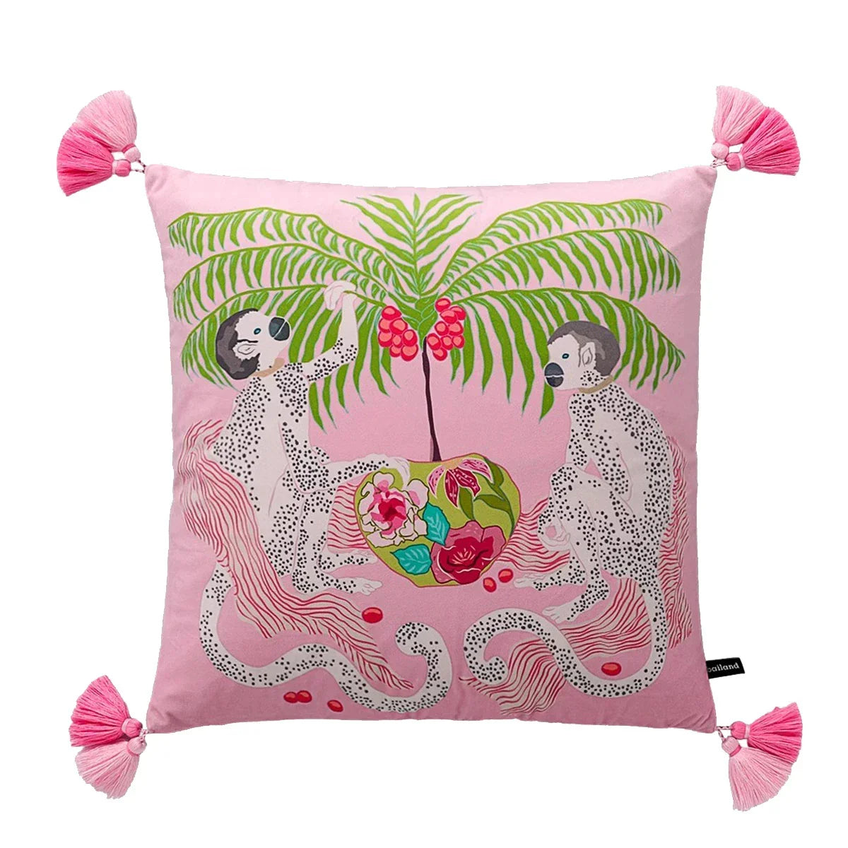Cheetah Tassel Cushion Cover