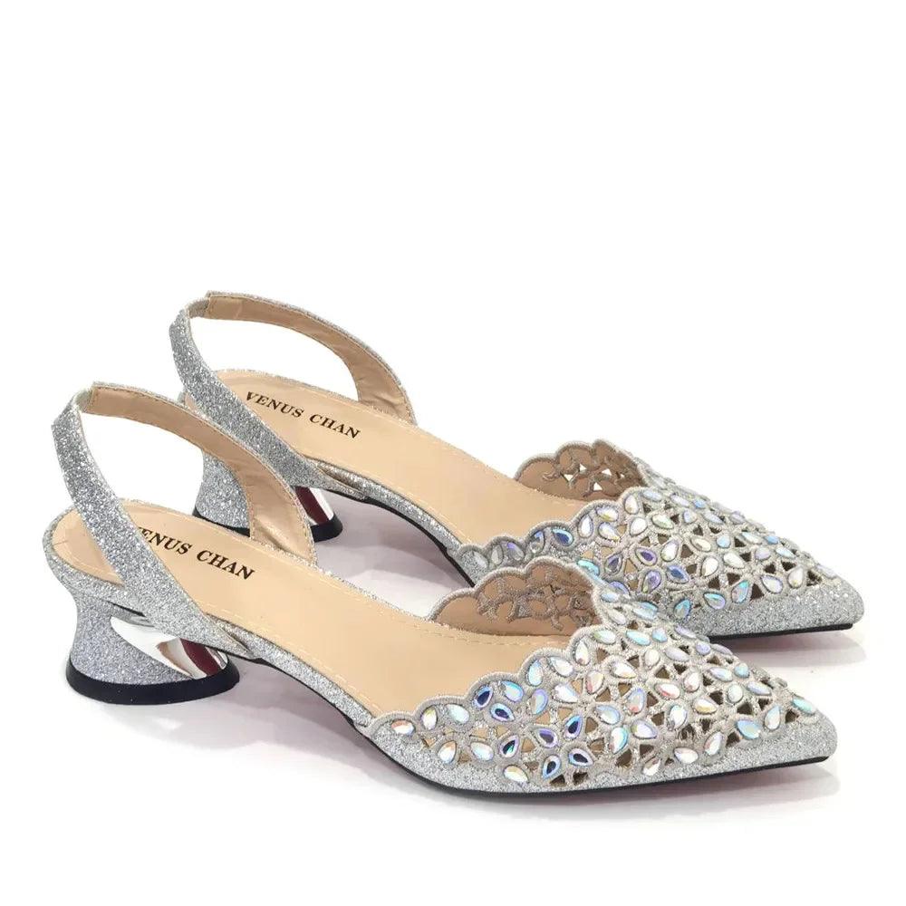 New Low Heel Pointed-Toe Shoes and Bags Set