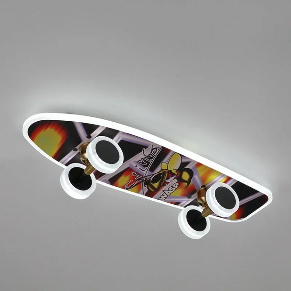 Creative Skateboard Ceiling Lights Nordic New Designer Children's Room Lamps Modern Boy Girl Living Room Cartoon Decor Lighting