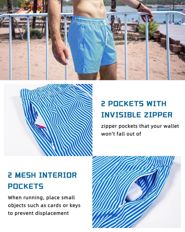 Mens Swim Quick Dry Beach Shorts - Sexikinis Swim - Gifts for You 'n Me