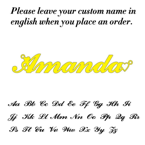 Custom Name Necklace -Sexikinis Swim - Gifts for You 'n Me
