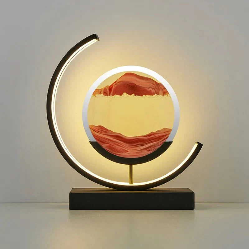 Timeless Sand Table Lamp Iluminating