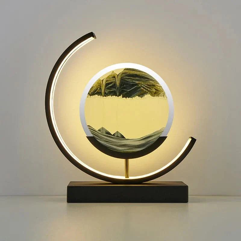Timeless Sand Table Lamp Iluminating