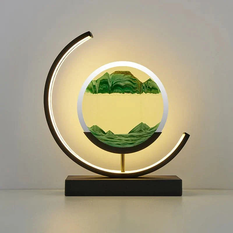 Timeless Sand Table Lamp Iluminating