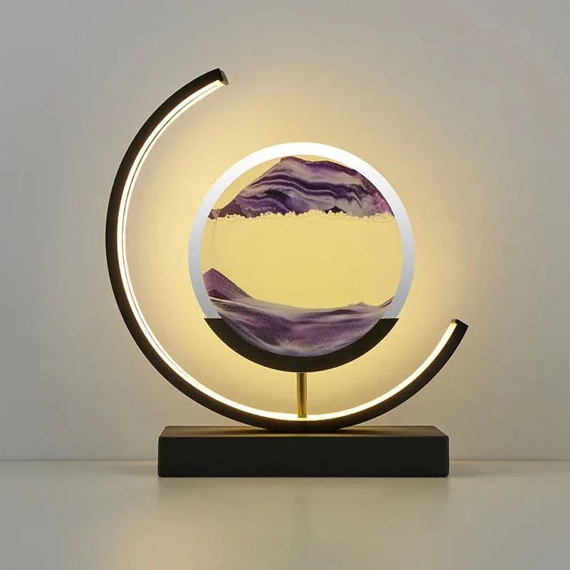 Timeless Sand Table Lamp Iluminating