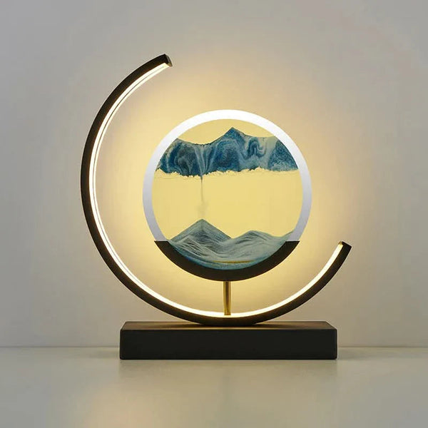 Timeless Sand Table Lamp Iluminating