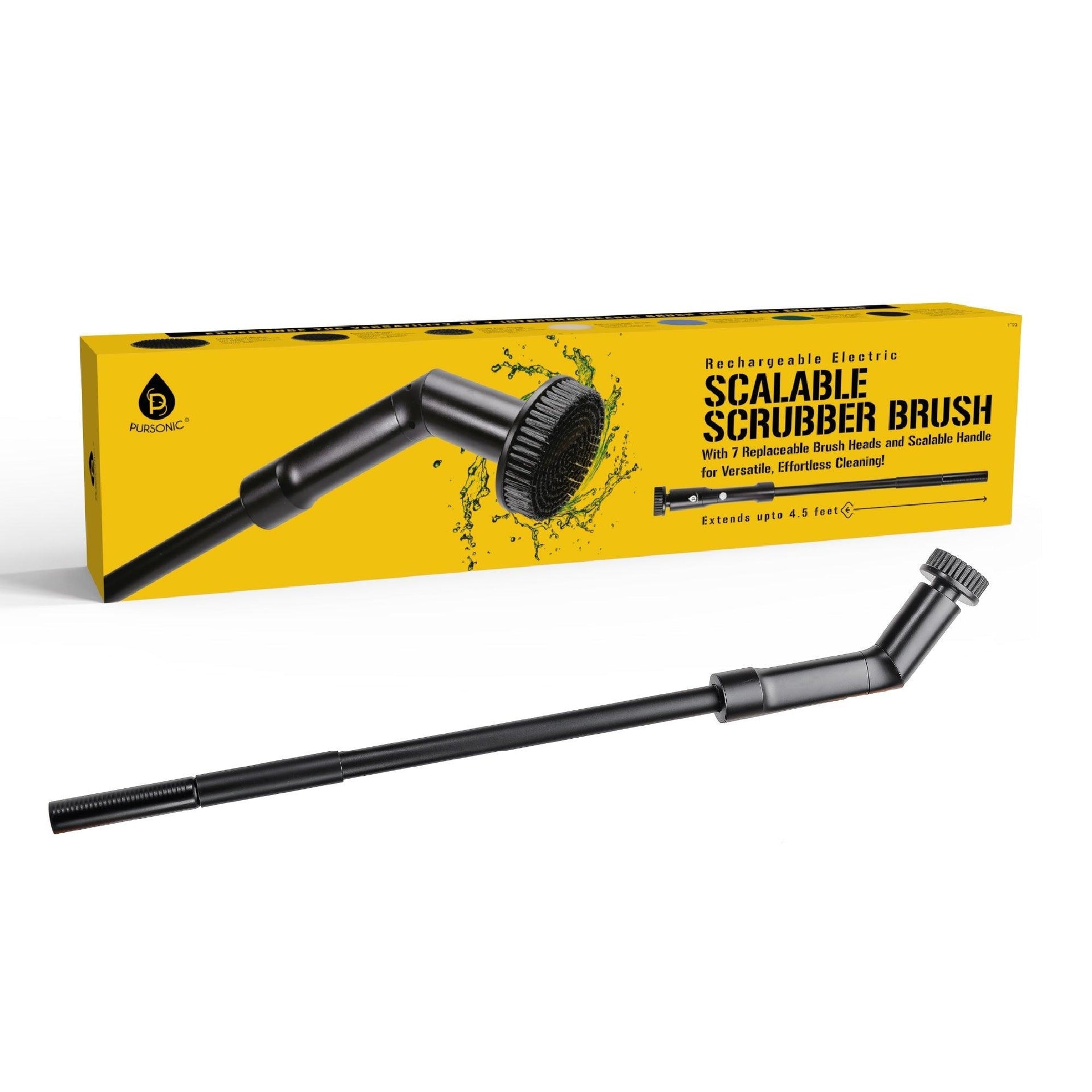 Rechargeable Electric Scalable Scrubber Brush – Reach New Heights in Cleaning Pursonic