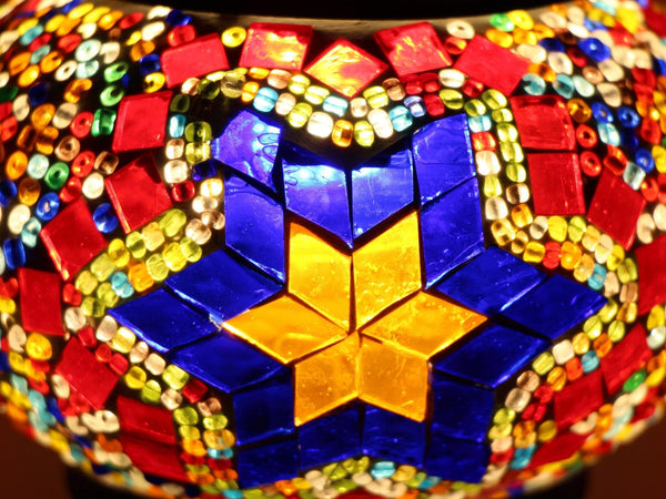 Hanging Swan Turkish Mosaic Table Lamp - ASL5
