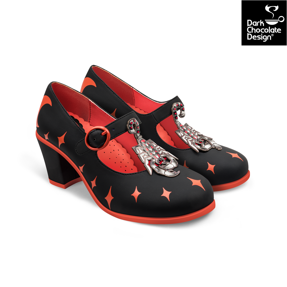Chocolaticas® Mid Heels Scorpio Women's Mary Jane Pump