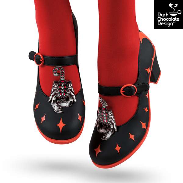 Chocolaticas® Mid Heels Scorpio Women's Mary Jane Pump