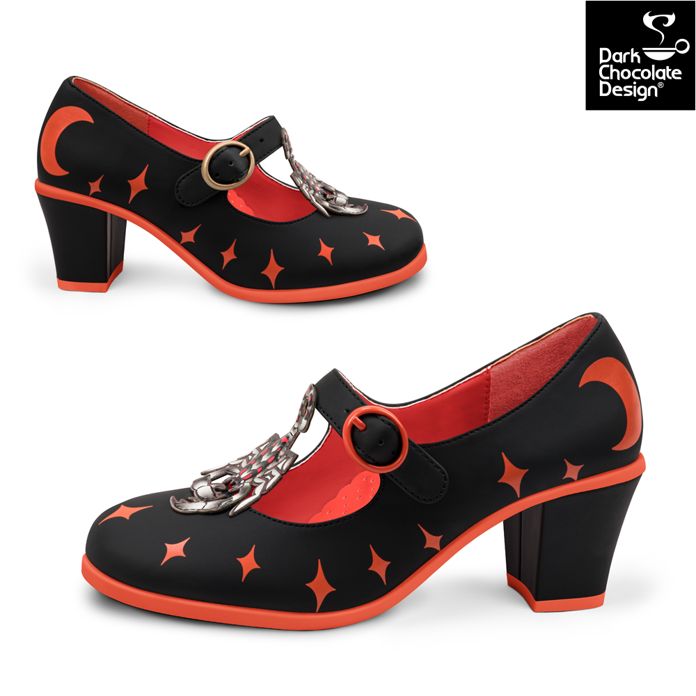 Chocolaticas® Mid Heels Scorpio Women's Mary Jane Pump
