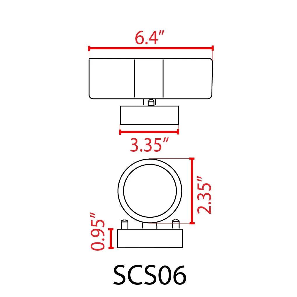 SCS06 LED Stainless Steel Cylinder Up Down Light 2 Directional Sconce Lighting 12V Low Voltage