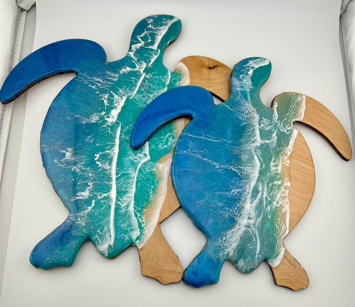 Unfinished Wood Sea Turtle Shape - Ocean - Nursery - Craft - up to 46