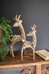 SET OF TWO DRIFTWOOD REINDEER