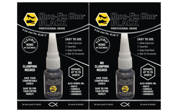 Shoe-Fix Glue BLACK: Professional Grade Shoe Repair Glue For Shoes, Sandals and more