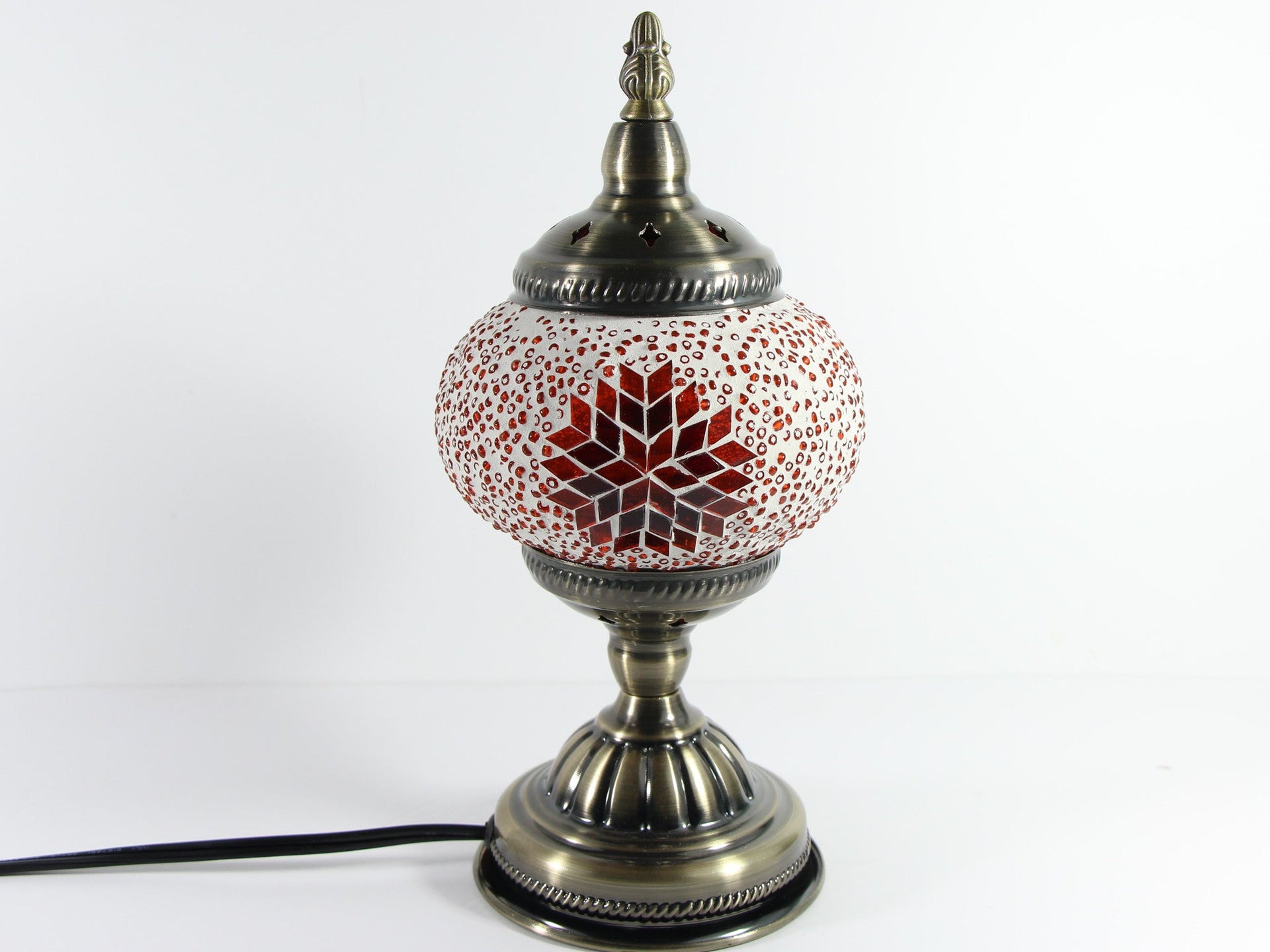 Turkish Mosaic Table Lamp with Bronze Finish - ACL6