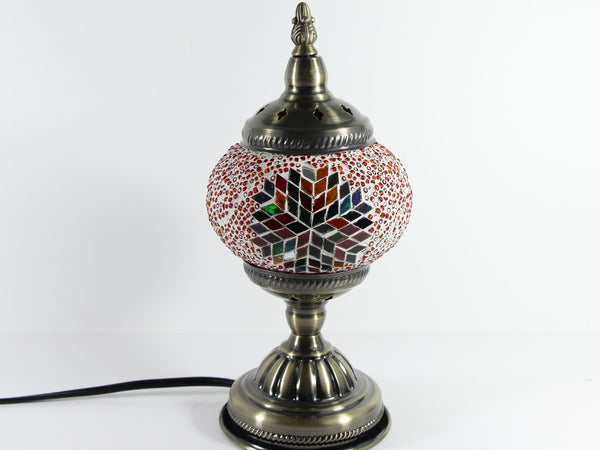 Turkish Mosaic Table Lamp with Bronze Finish - ACL7
