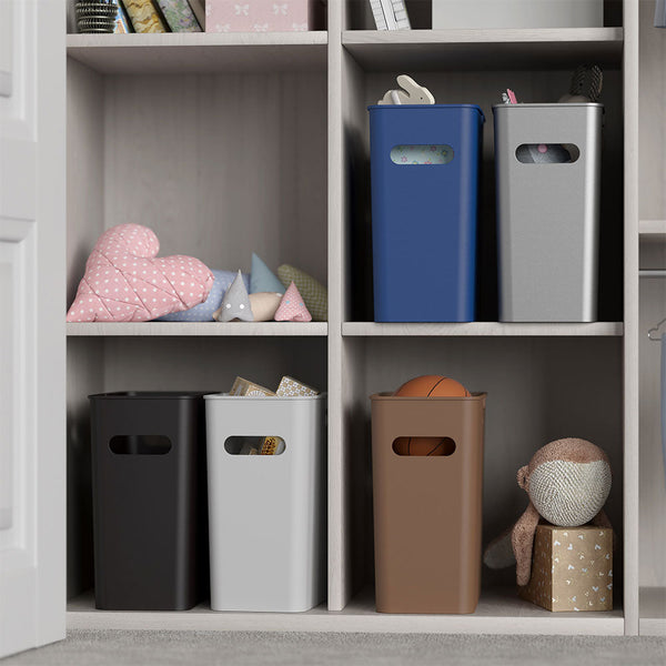 4.2 Gallon / 16 Liter SlimGiant Blue Wastebasket