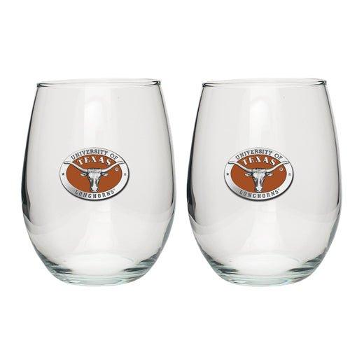 University of Texas at Austin Stemless Goblet (Set of 2)