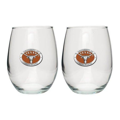 University of Texas at Austin Stemless Goblet (Set of 2)