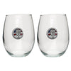 Donald Trump w/ Flag Stemless Goblet (Set of 2)