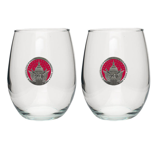 Trump & Vance  Inauguration 2025 Stemless Goblet (Set Of 2)