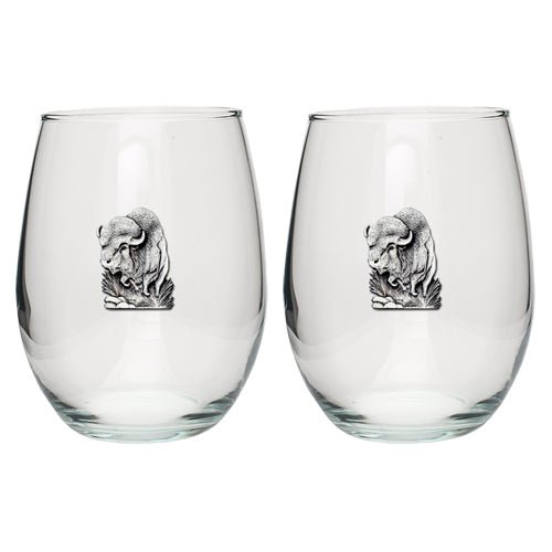 Buffalo Stemless Goblets (Set of 2)